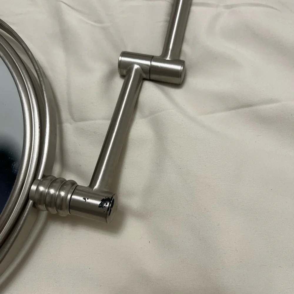 Wall-Mounted Silver Mirror